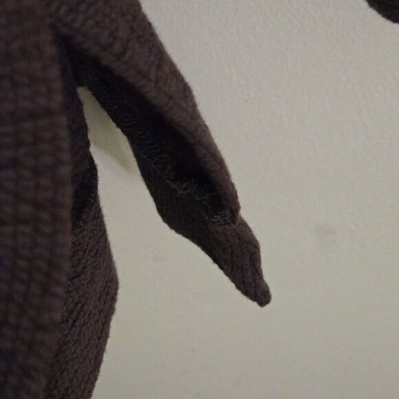 Kim & Cami Brown Textured Hoodie Size S - Picture 3 of 5